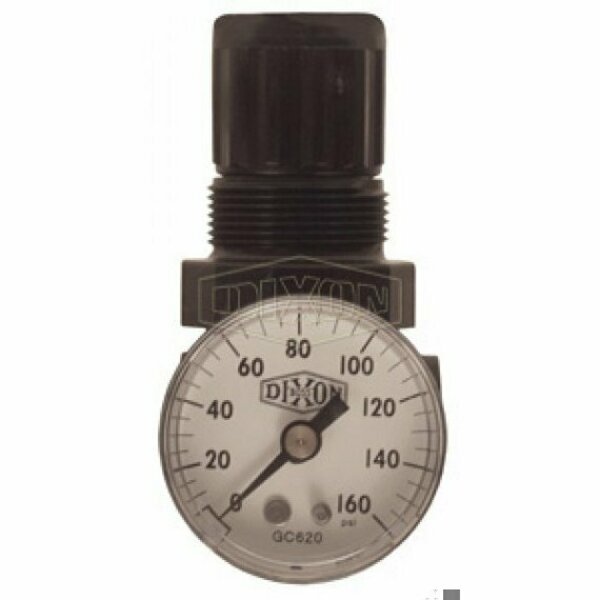 Norgren by 1 Series Relieving General Purpose Miniature Regulator with GC620 Gauge, 14 SCFM Flow Rat, Dixon, Mfr#: R07-100RG